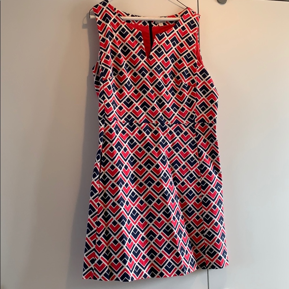New! Gap Pink Blue Summer Sleeveless Dress. Sz 16.